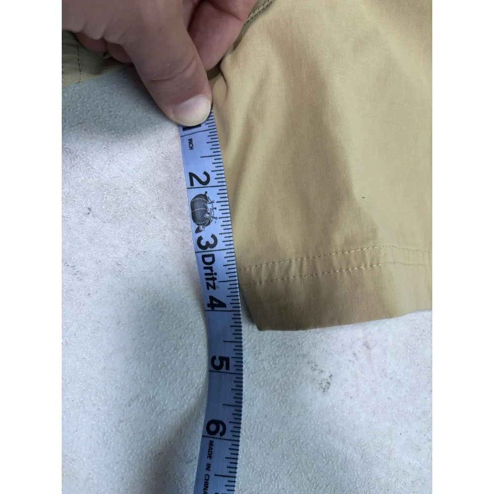 Eddie Bauer Womens Cargo Pocket Style Shorts Size 16 Khaki And‎ Blue Gorpcore